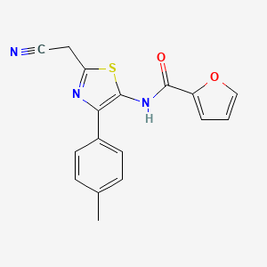 N-[2-(cyanomethyl)-4-(4-methylphenyl)-1,3-thiazol-5-yl]furan-2-carboxamide