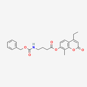 4-ethyl-8-methyl-2-oxo-2H-chromen-7-yl 4-{[(benzyloxy)carbonyl]amino}butanoate