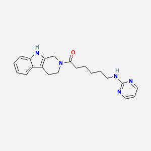 6-(2-pyrimidinylamino)-1-(1,3,4,9-tetrahydro-2H-beta-carbolin-2-yl)-1-hexanone