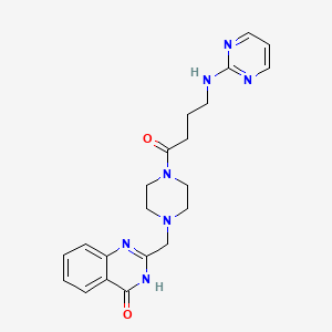 2-({4-[4-(pyrimidin-2-ylamino)butanoyl]piperazin-1-yl}methyl)quinazolin-4(3H)-one