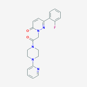 6-(2-fluorophenyl)-2-{2-oxo-2-[4-(2-pyridinyl)-1-piperazinyl]ethyl}-3(2H)-pyridazinone