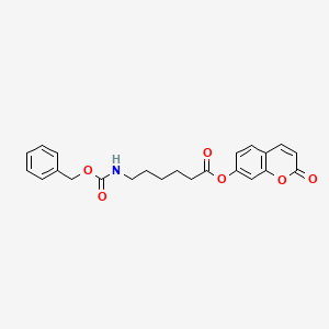 molecular formula C23H23NO6 B11148396 2-oxo-2H-chromen-7-yl 6-{[(benzyloxy)carbonyl]amino}hexanoate 