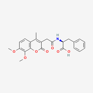 N-[(7,8-dimethoxy-4-methyl-2-oxo-2H-chromen-3-yl)acetyl]-L-phenylalanine