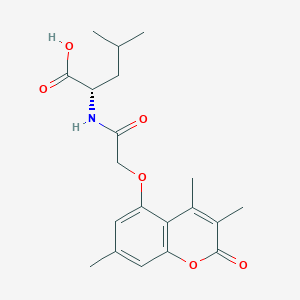 N-{[(3,4,7-trimethyl-2-oxo-2H-chromen-5-yl)oxy]acetyl}-L-leucine