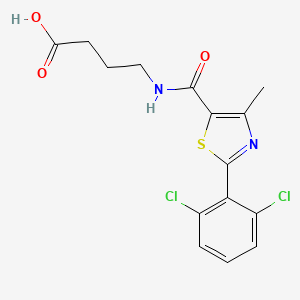 4-({[2-(2,6-Dichlorophenyl)-4-methyl-1,3-thiazol-5-yl]carbonyl}amino)butanoic acid