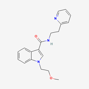 1-(2-methoxyethyl)-N-[2-(2-pyridyl)ethyl]-1H-indole-3-carboxamide