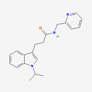 3-(1-isopropyl-1H-indol-3-yl)-N-(2-pyridylmethyl)propanamide