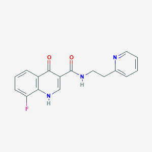 8-fluoro-4-hydroxy-N-[2-(2-pyridyl)ethyl]-3-quinolinecarboxamide