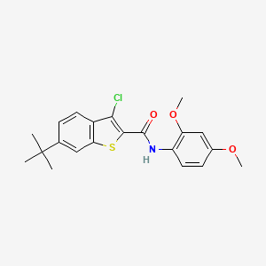 6-tert-butyl-3-chloro-N-(2,4-dimethoxyphenyl)-1-benzothiophene-2-carboxamide