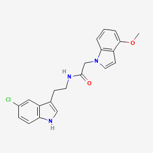 N-[2-(5-chloro-1H-indol-3-yl)ethyl]-2-(4-methoxy-1H-indol-1-yl)acetamide