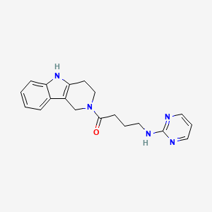 4-(pyrimidin-2-ylamino)-1-(1,3,4,5-tetrahydro-2H-pyrido[4,3-b]indol-2-yl)butan-1-one