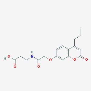 N-{[(2-oxo-4-propyl-2H-chromen-7-yl)oxy]acetyl}-beta-alanine