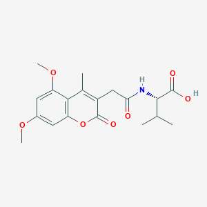 N-[(5,7-dimethoxy-4-methyl-2-oxo-2H-chromen-3-yl)acetyl]-L-valine