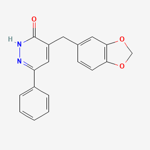 4-(1,3-Benzodioxol-5-ylmethyl)-6-phenylpyridazin-3-ol