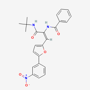 N-(1-((Tert-butylamino)carbonyl)-2-(5-(3-nitrophenyl)-2-furyl)vinyl)benzamide