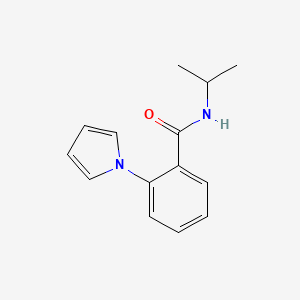 molecular formula C14H16N2O B11148800 N-isopropyl-2-(1H-pyrrol-1-yl)benzamide 