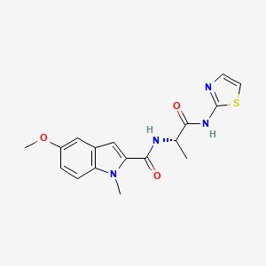 5-methoxy-1-methyl-N-[(2S)-1-oxo-1-(1,3-thiazol-2-ylamino)propan-2-yl]-1H-indole-2-carboxamide