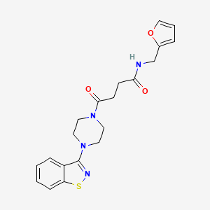 4-[4-(1,2-benzisothiazol-3-yl)piperazino]-N~1~-(2-furylmethyl)-4-oxobutanamide