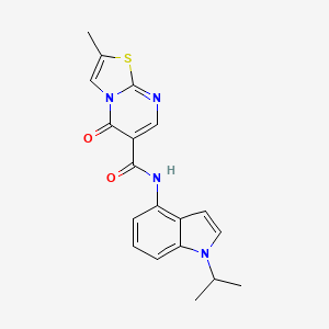 N-(1-isopropyl-1H-indol-4-yl)-2-methyl-5-oxo-5H-[1,3]thiazolo[3,2-a]pyrimidine-6-carboxamide