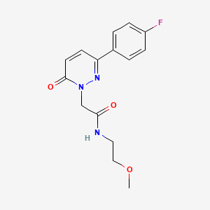 2-[3-(4-fluorophenyl)-6-oxo-1(6H)-pyridazinyl]-N-(2-methoxyethyl)acetamide