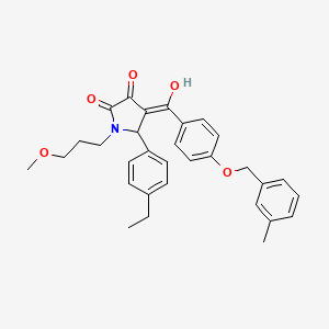 5-(4-ethylphenyl)-3-hydroxy-1-(3-methoxypropyl)-4-({4-[(3-methylbenzyl)oxy]phenyl}carbonyl)-1,5-dihydro-2H-pyrrol-2-one