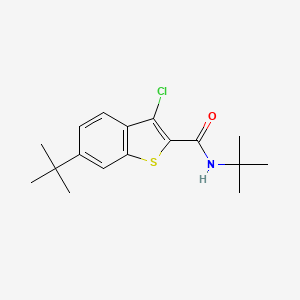 molecular formula C17H22ClNOS B11148955 N,6-di-tert-butyl-3-chloro-1-benzothiophene-2-carboxamide 