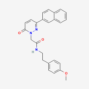 N~1~-(4-methoxyphenethyl)-2-[3-(2-naphthyl)-6-oxo-1(6H)-pyridazinyl]acetamide