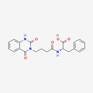 N-[4-(2-hydroxy-4-oxoquinazolin-3(4H)-yl)butanoyl]-L-phenylalanine