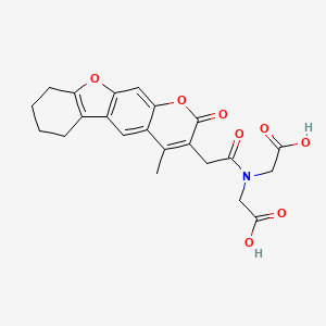 N-(carboxymethyl)-N-[(4-methyl-2-oxo-6,7,8,9-tetrahydro-2H-[1]benzofuro[3,2-g]chromen-3-yl)acetyl]glycine