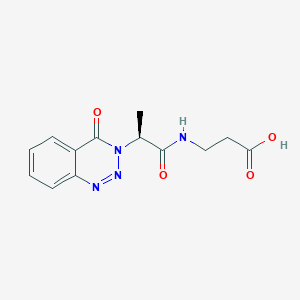 3-[2-(4-Oxo-3,4-dihydro-1,2,3-benzotriazin-3-YL)propanamido]propanoic acid