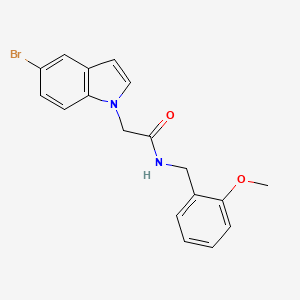 molecular formula C18H17BrN2O2 B11149044 2-(5-bromo-1H-indol-1-yl)-N-(2-methoxybenzyl)acetamide 