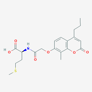 N-{[(8-methyl-2-oxo-4-propyl-2H-chromen-7-yl)oxy]acetyl}-L-methionine