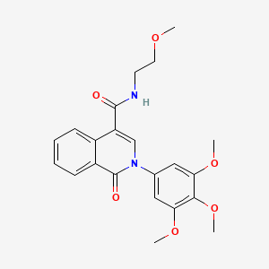 N-(2-methoxyethyl)-1-oxo-2-(3,4,5-trimethoxyphenyl)-1,2-dihydro-4-isoquinolinecarboxamide