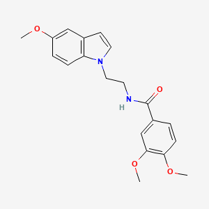 3,4-dimethoxy-N-[2-(5-methoxy-1H-indol-1-yl)ethyl]benzamide