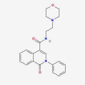 N-(2-morpholinoethyl)-1-oxo-2-phenyl-1,2-dihydro-4-isoquinolinecarboxamide