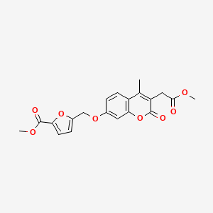 methyl 5-({[3-(2-methoxy-2-oxoethyl)-4-methyl-2-oxo-2H-chromen-7-yl]oxy}methyl)-2-furoate