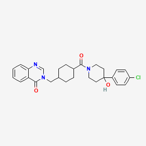 3-[(4-{[4-(4-chlorophenyl)-4-hydroxypiperidin-1-yl]carbonyl}cyclohexyl)methyl]quinazolin-4(3H)-one