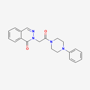 molecular formula C20H20N4O2 B11149238 2-[2-oxo-2-(4-phenylpiperazino)ethyl]-1(2H)-phthalazinone 