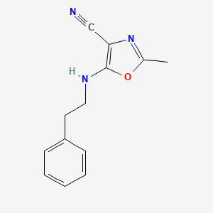 2-Methyl-5-[(2-phenylethyl)amino]-1,3-oxazole-4-carbonitrile