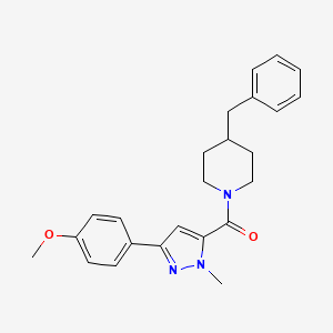 (4-benzylpiperidino)[3-(4-methoxyphenyl)-1-methyl-1H-pyrazol-5-yl]methanone