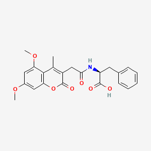 N-[(5,7-dimethoxy-4-methyl-2-oxo-2H-chromen-3-yl)acetyl]-L-phenylalanine