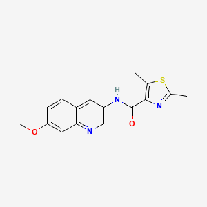 N-(7-methoxy-3-quinolyl)-2,5-dimethyl-1,3-thiazole-4-carboxamide