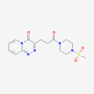 3-{3-[4-(methylsulfonyl)piperazino]-3-oxopropyl}-4H-pyrido[2,1-c][1,2,4]triazin-4-one