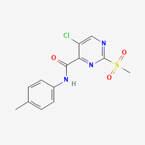 5-chloro-N-(4-methylphenyl)-2-(methylsulfonyl)pyrimidine-4-carboxamide