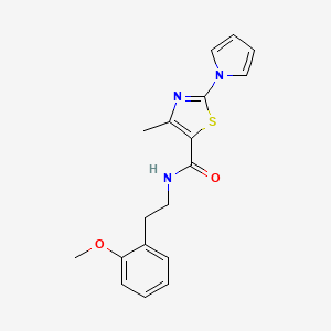 N-[2-(2-methoxyphenyl)ethyl]-4-methyl-2-(1H-pyrrol-1-yl)-1,3-thiazole-5-carboxamide