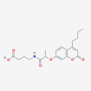 4-({2-[(4-butyl-2-oxo-2H-chromen-7-yl)oxy]propanoyl}amino)butanoic acid