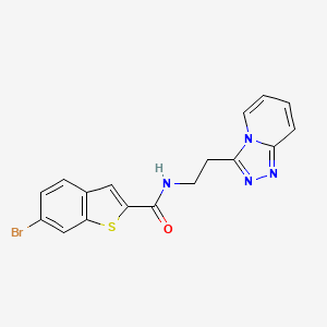 6-bromo-N-(2-[1,2,4]triazolo[4,3-a]pyridin-3-ylethyl)-1-benzothiophene-2-carboxamide