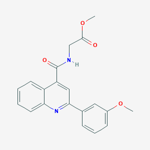 Methyl 2-({[2-(3-methoxyphenyl)-4-quinolyl]carbonyl}amino)acetate