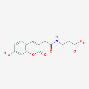 N-[(7-hydroxy-4-methyl-2-oxo-2H-chromen-3-yl)acetyl]-beta-alanine