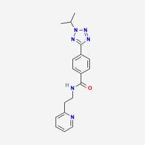 4-(2-isopropyl-2H-1,2,3,4-tetraazol-5-yl)-N-[2-(2-pyridyl)ethyl]benzamide